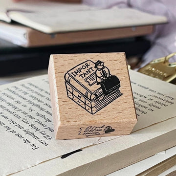 Yamadoro Bird office Rubber Stamp - Important