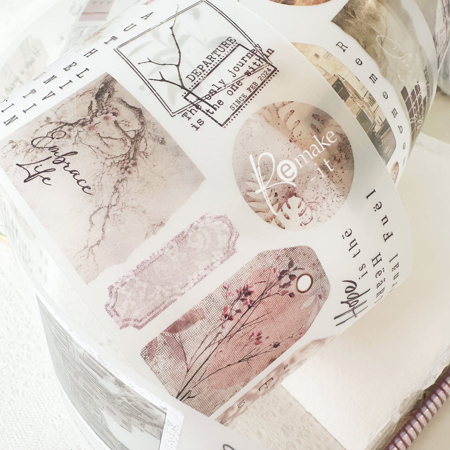 Journal Pages “To Be Continous” die cut washi tape, washi tape & pet tape