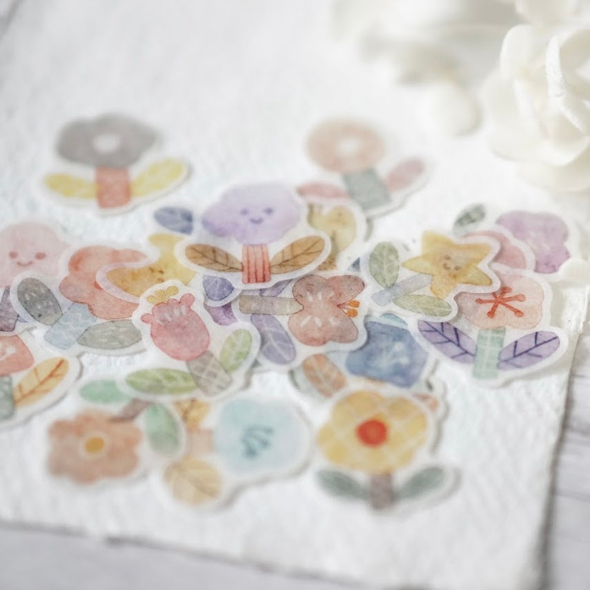 Black Milk Project floral doodles washi sticker set