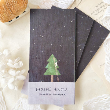 Mariko Fukuoka Mino paper Memo Pad - Hoshi Kuma