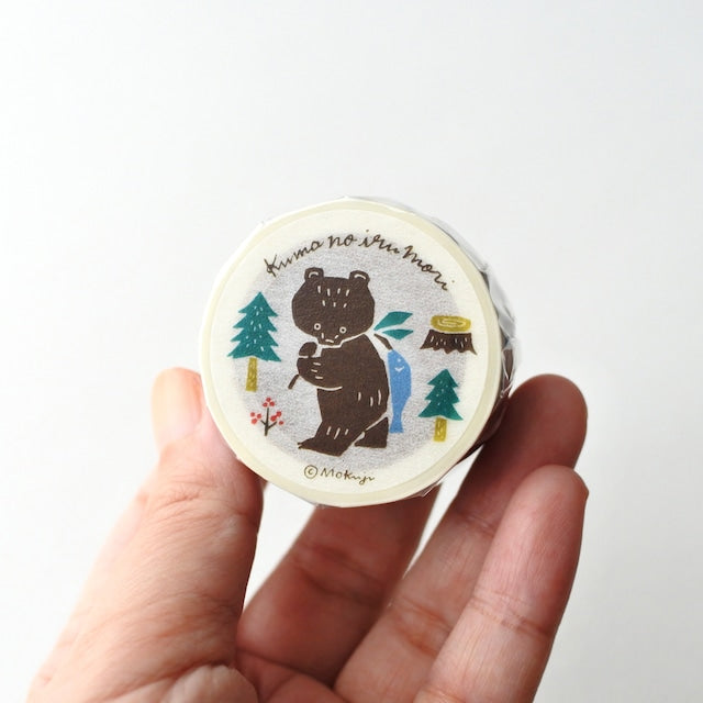 Mokuji Forest bear washi tape