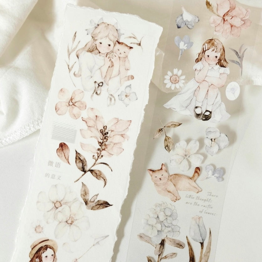 Freckles Tea Vol.3 flower girls washi tape & pet tape
