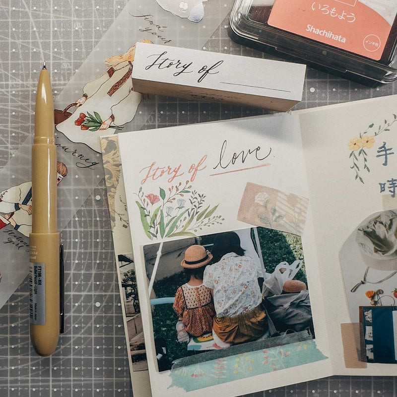 LDV journal time - words rubber stamps