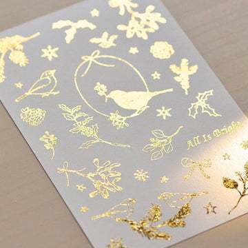 MU Gold foil print on sticker - Xmas limited edition
