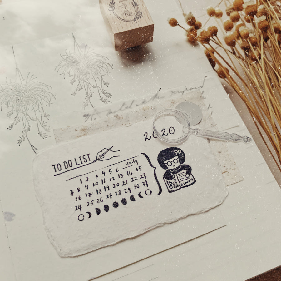 Journal pages x Hankodori ME-TIME series Rubber Stamps