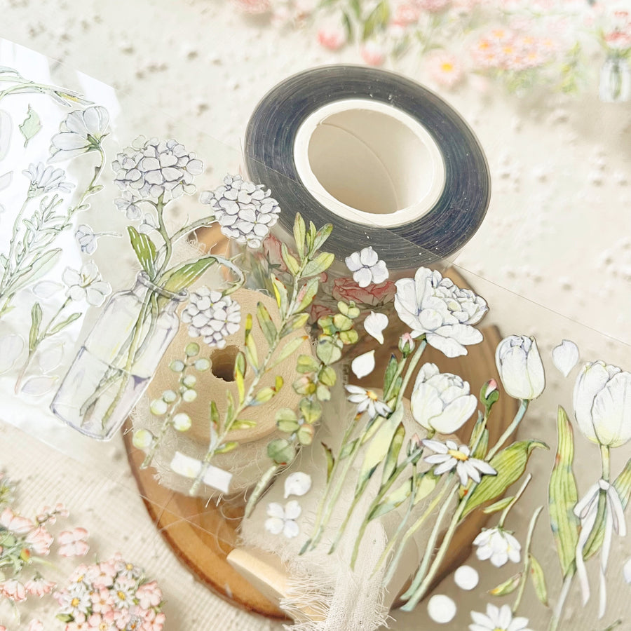Baicangjia studio floral collection crystal pet tape