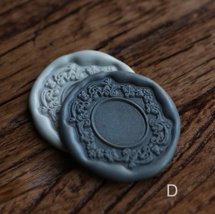 DP Lace Frame wax seal stamp( come with handle)