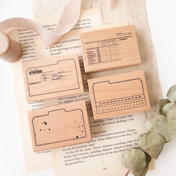 Journal Pages memories folder series rubber Stamps