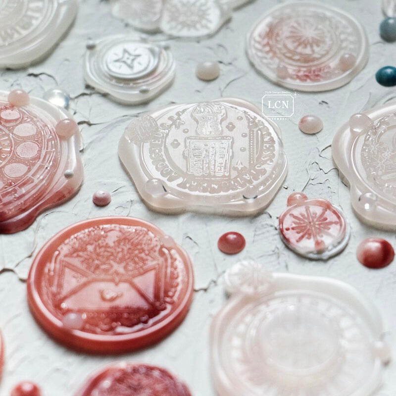 LCN Wax seal stamp set. - For crafters. / Lifetime happiness.