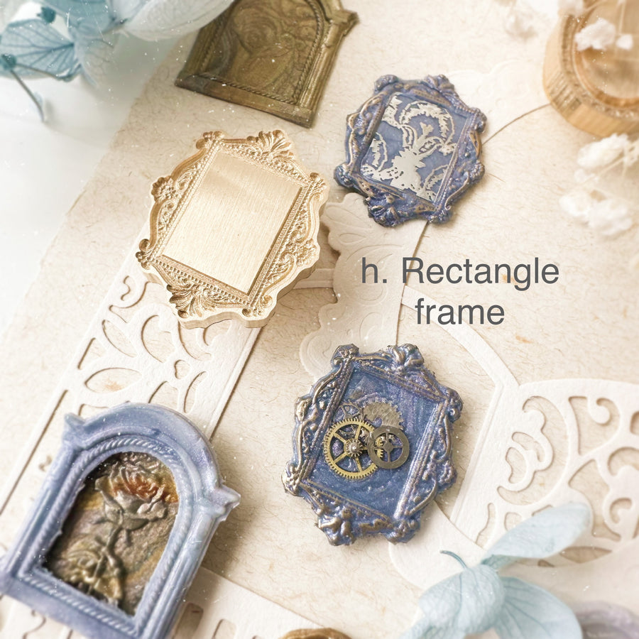 Si Island French frame II wax seal stamps