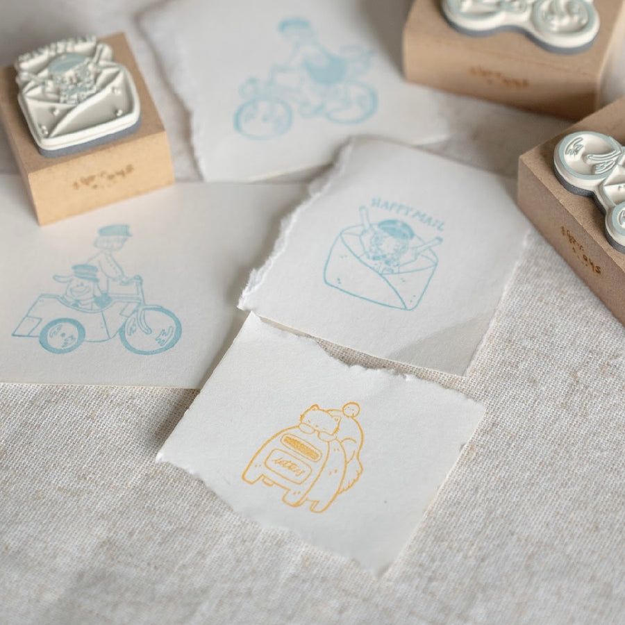 Shō Littlehappiness rubber stamp - Happy mail