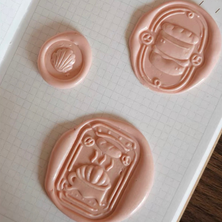 Square studio dessert series wax seal