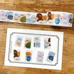 63penhouse x hair.mo ~ month & week label sticker