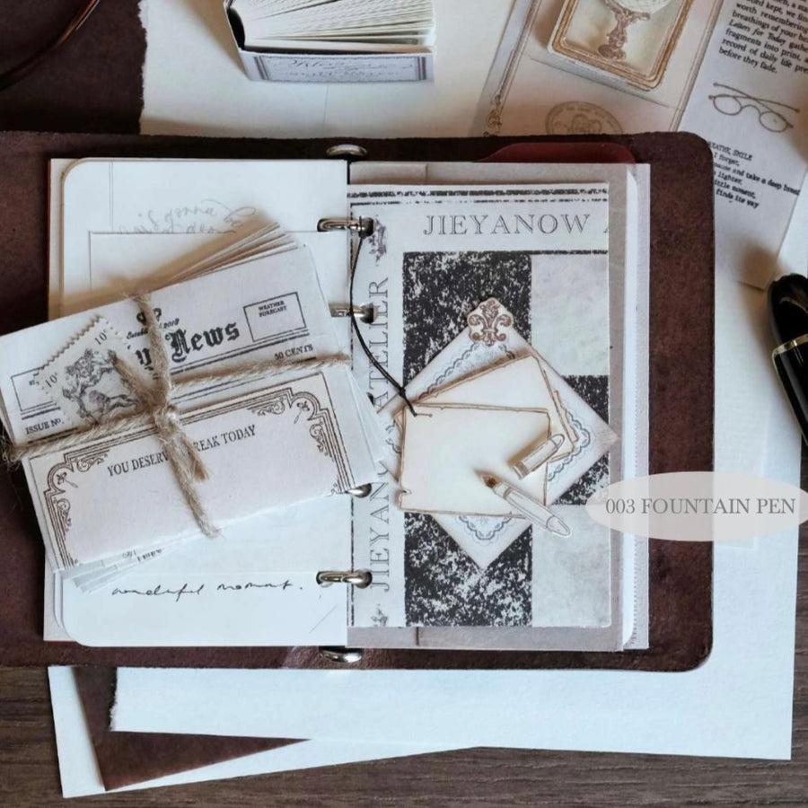Jieyanow Atelier letters for today rubber stamps