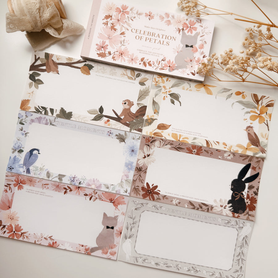 Wwiinngg notepad - celebration of petals - 02