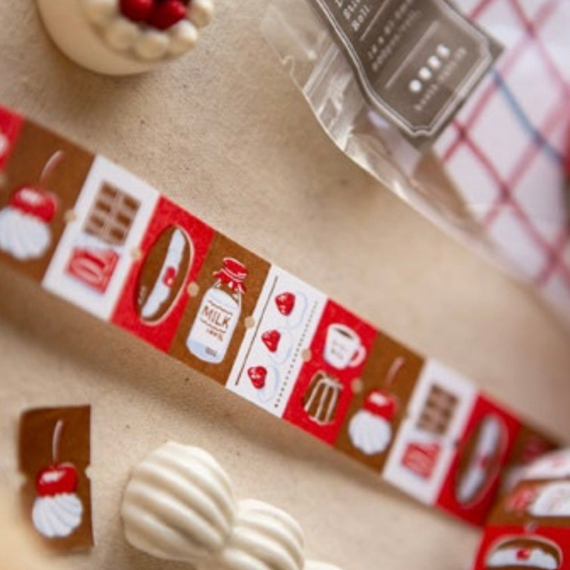 (Pre - order)OURS Afternoon tea time label sticker roll