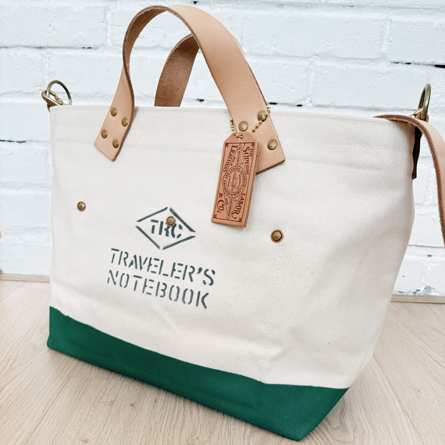 TSL x Traveler’s Factory Engineer Tote Bag ( Moss green)