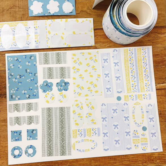 63penhouse x hairmo ~ flower field pre-cut paper tape