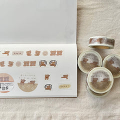 Ranmyu washi tape - Climbing Bear