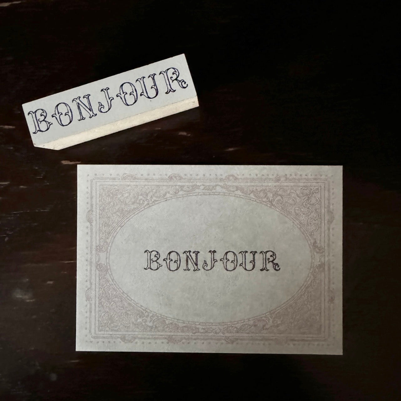 Mon petit artiste stamp - Bonjour – journalpages