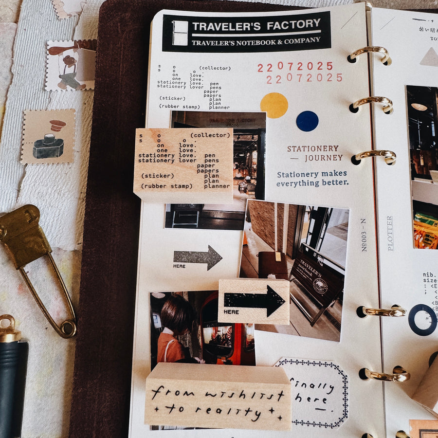 Penspapersplanner rubber Stamps - travel series