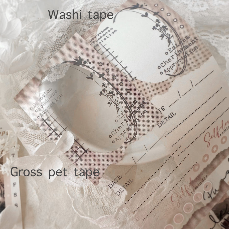 (Pre-order) Journal Pages “Dear you” washi tape & pet tape