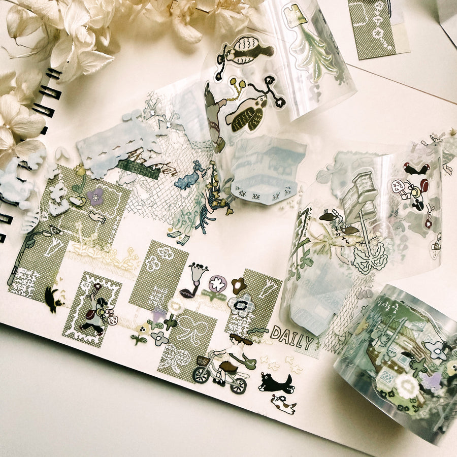 Misshoegg kiss cut pet tape - country road