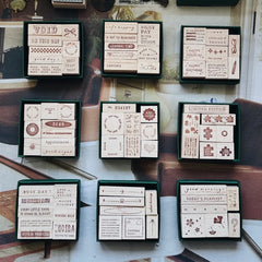 Penspapersplanner rubber Stamps Set