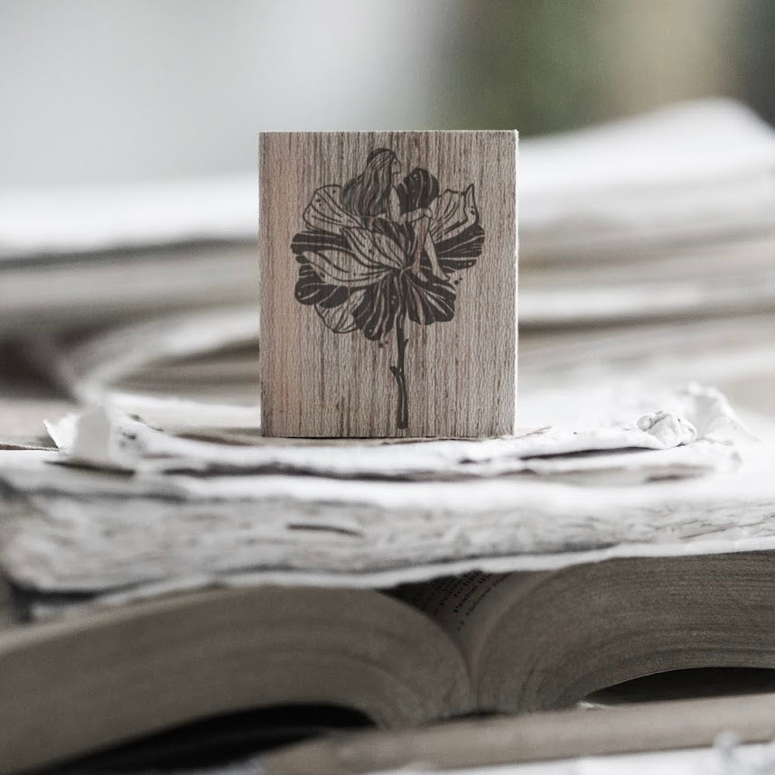 Black Milk Project “Prayer series ” Rubber Stamp - Flower stalk