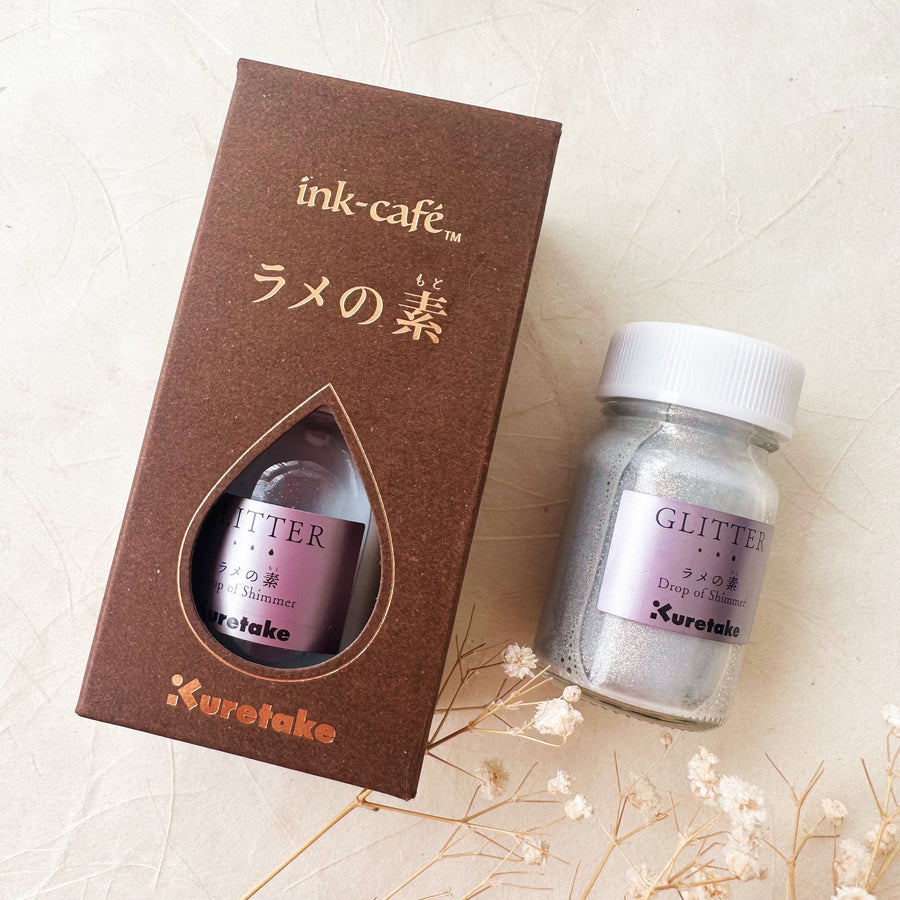 Kuretake ink - café  “Drop of Shimmer” - glitter