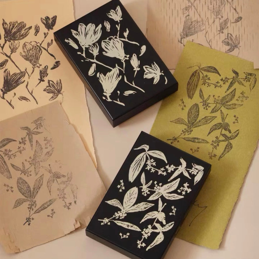 Square studio Shanghai series hand drawing rubber stamps