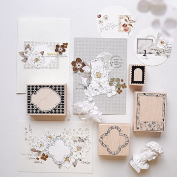 Jennyuanzi Frame Series rubber stamps