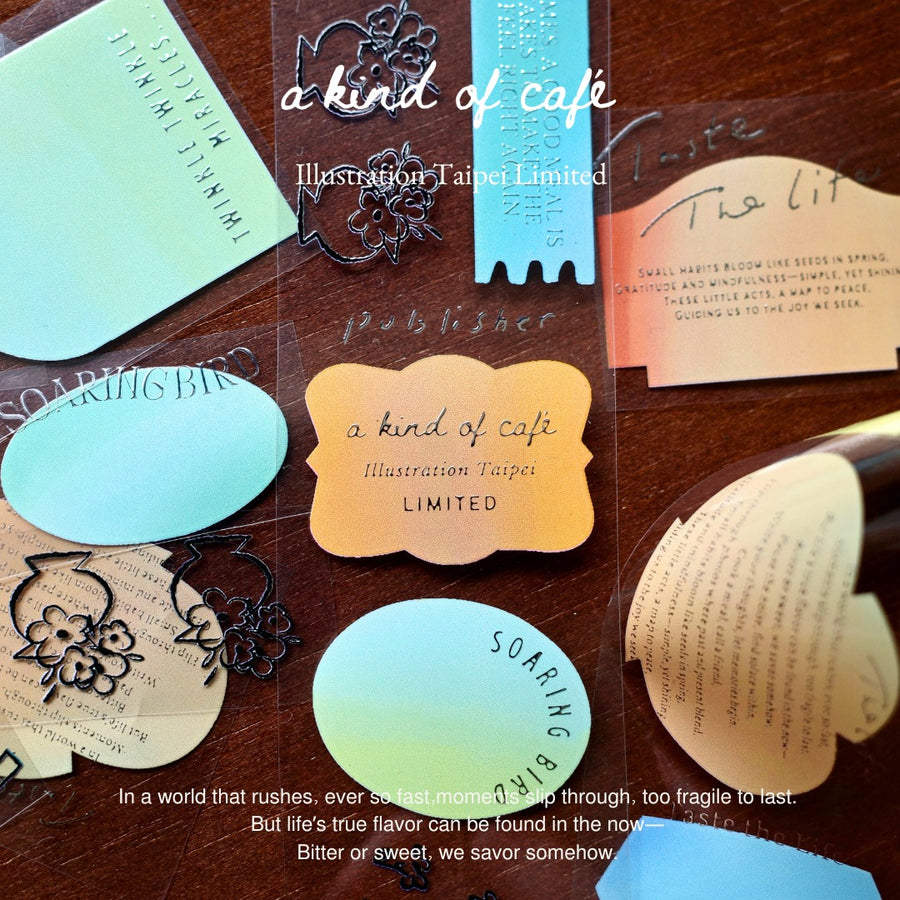 A kind of café 什物 Illustration Silver foil PET Tape - limited Taipei