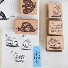 Kurukynki Nonchalant - Homesweethome Rubber Stamps