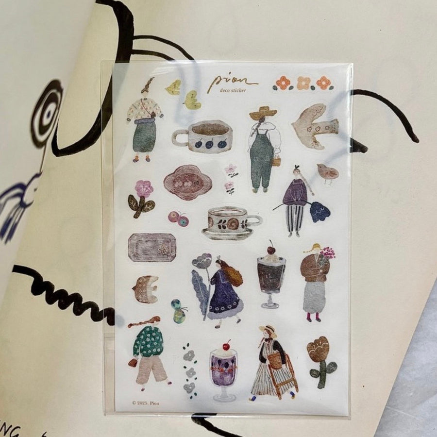 Pion - “pottery/ little hipster/ horse ” - deco washi sticker