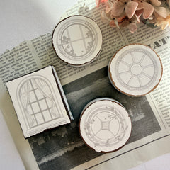 Journal Pages "Windows of Quiet Moments" series rubber stamps
