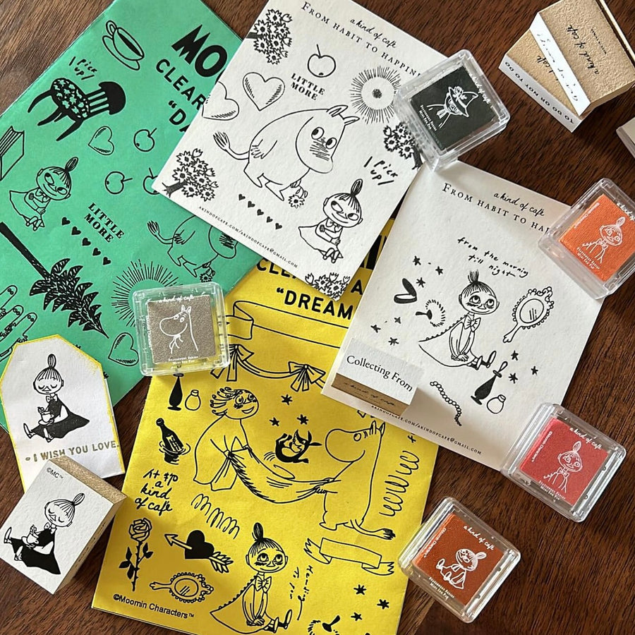 A kind of café 什物 x moomin “Dream” & “day” clear stamp set (Limited edition)