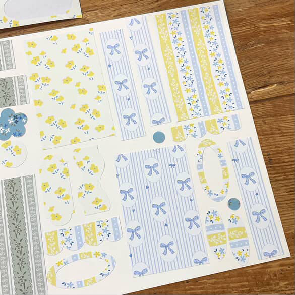 63penhouse x hairmo ~ flower field pre-cut paper tape