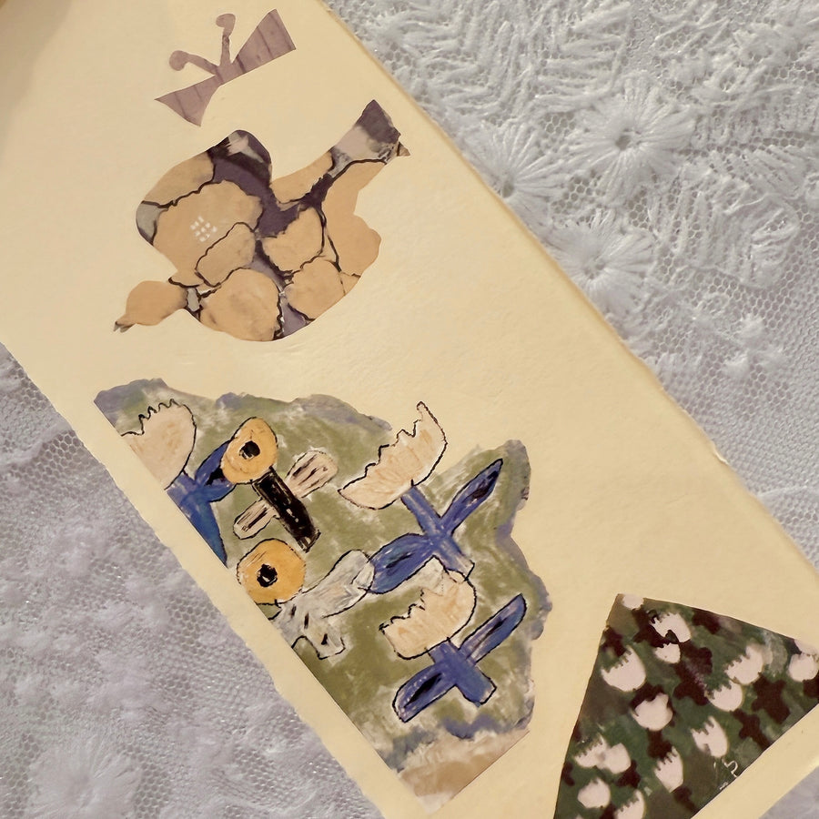 Misshoegg Floral Shadow Collage print on stickers (2/sheet)