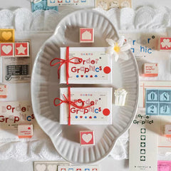 Heeymiao Border Graphics C – Mini Graphic Rubber Stamp set