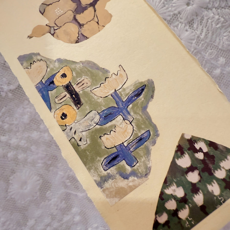 Misshoegg Floral Shadow Collage print on stickers (2/sheet)