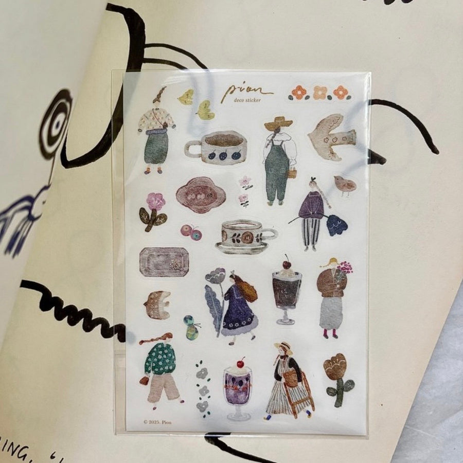 Pion - “pottery/ little hipster/ horse ” - deco washi sticker
