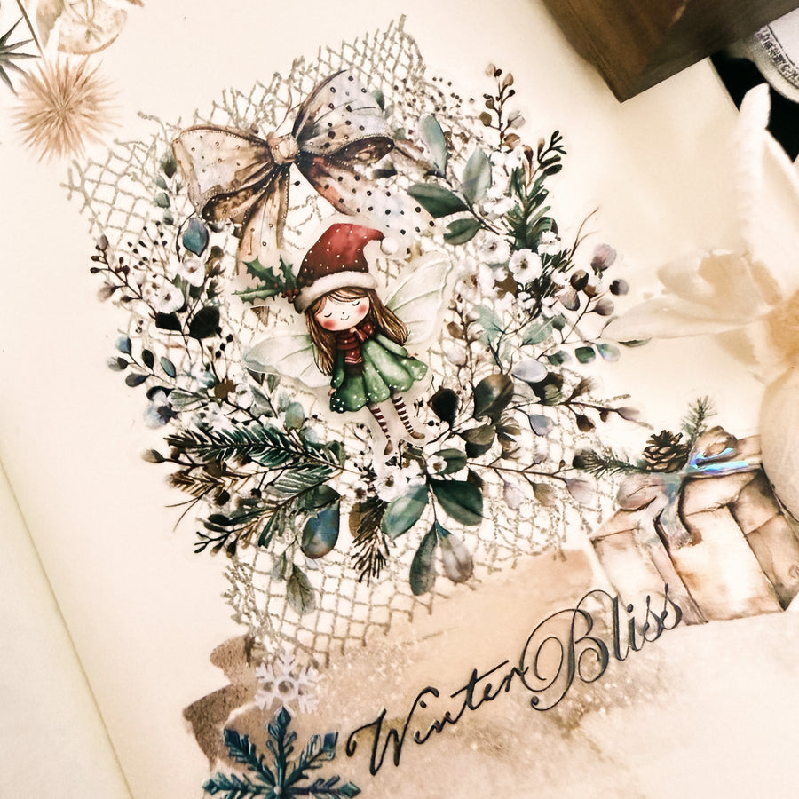 Journal pages rubber stamps - whispered layer