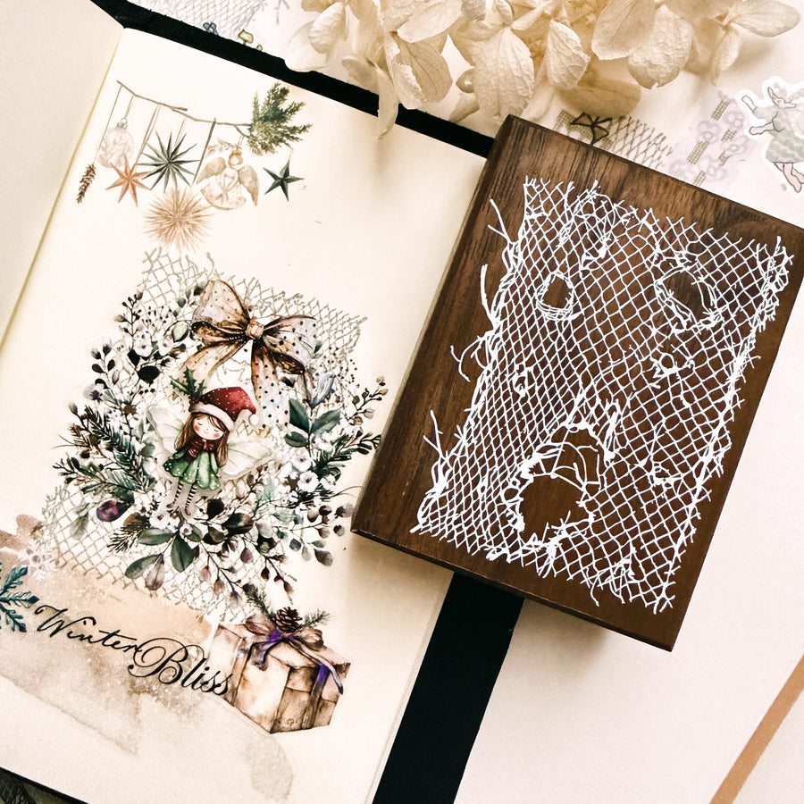 Journal pages rubber stamps - whispered layer