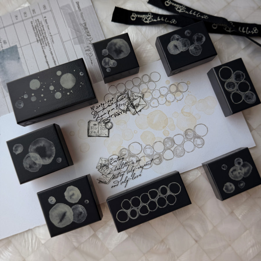 Journal pages rubber stamps - Dreamy bubble