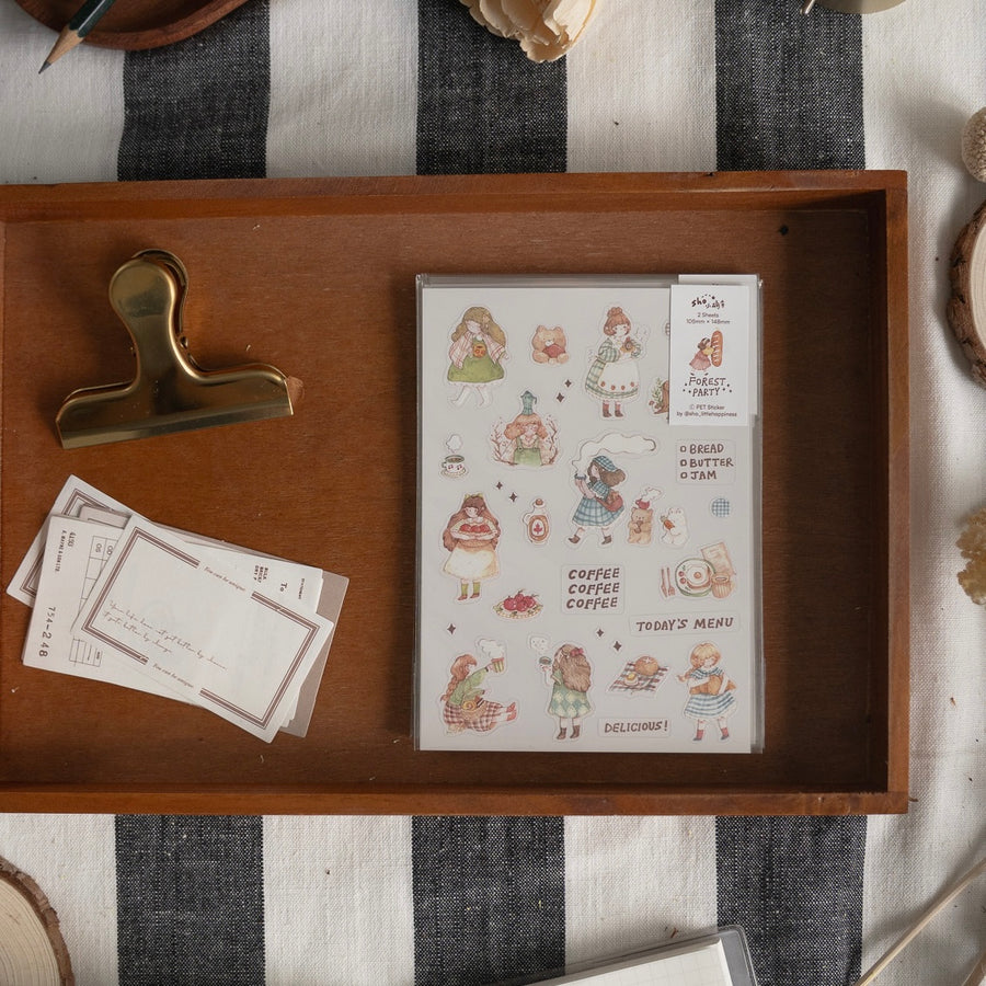Shō Littlehappiness forest party sticker sheet