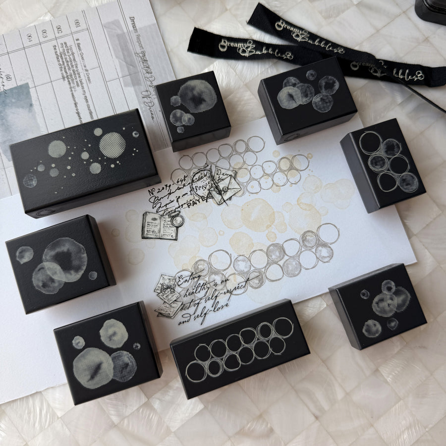 Journal pages rubber stamps - Dreamy bubble