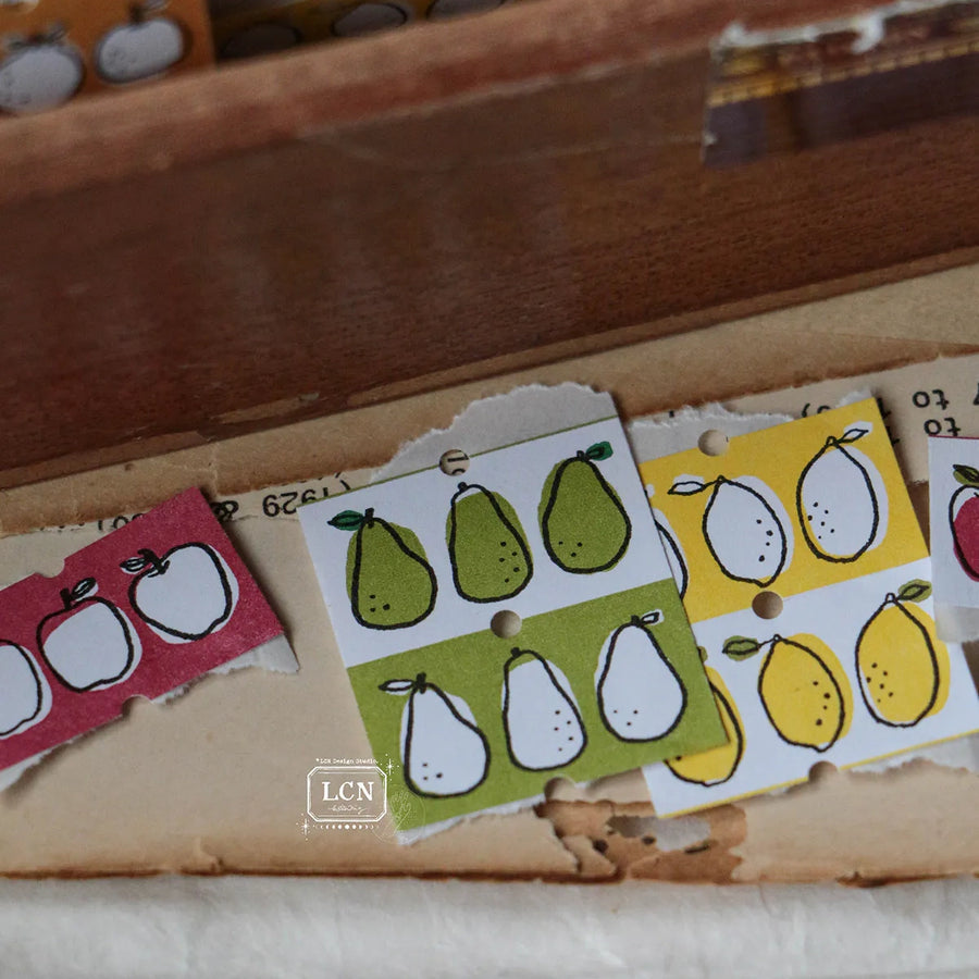 LCN label stickers - Lemon / Tangerine / Pear / Apple