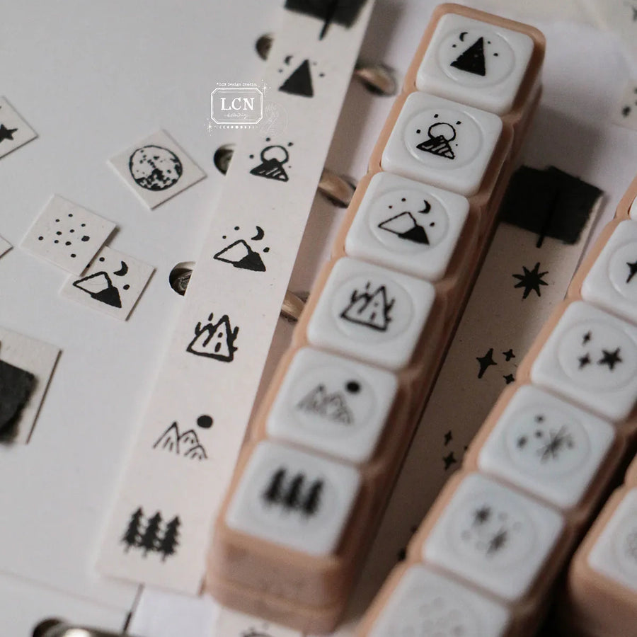 LCN Push button self-inking stamp