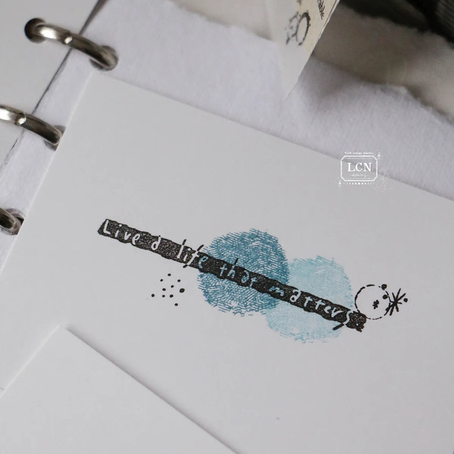 LCN Push button self-inking stamp